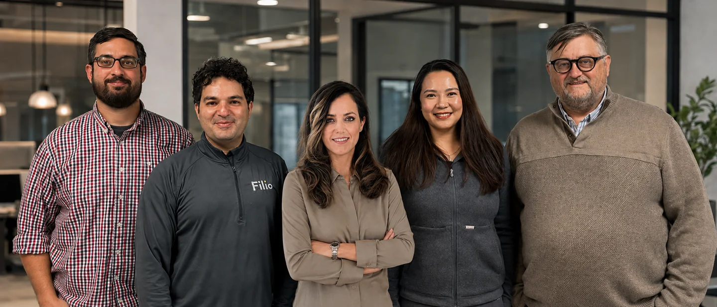 Filio engineering, operations, and product leadership team